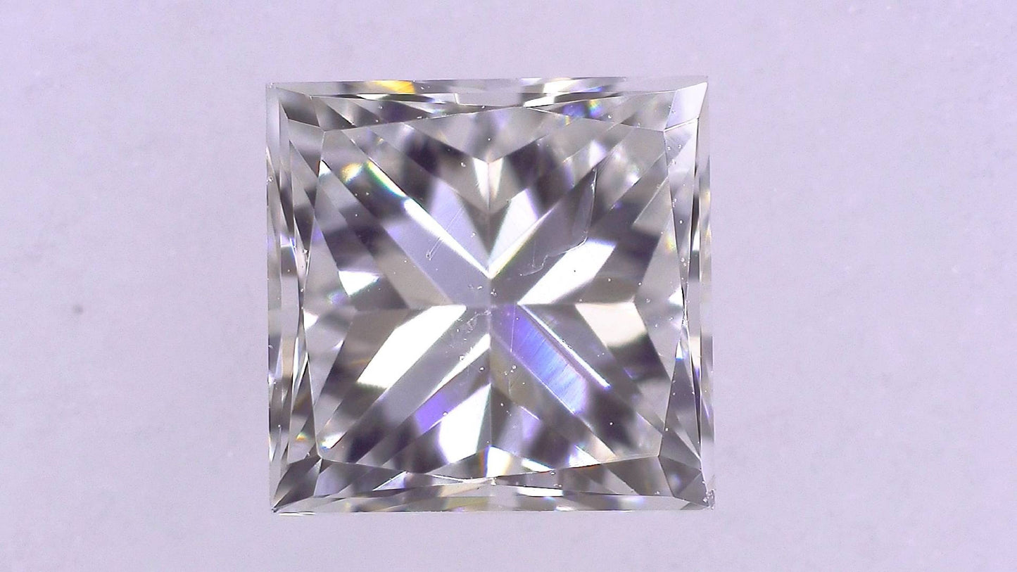 0.300ct I SI-2 ****/GD/GD FAINT NATURAL 3.64-3.57X2.58mm SQ Loose Diamond