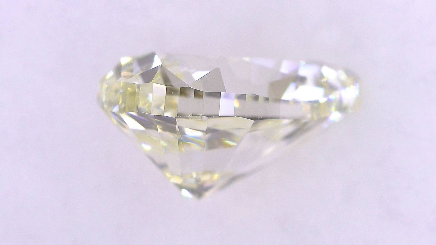 1.045ct UNDER N)VERY LIGHT YELLOW VS-1 ****/GD/FR FAINT NATURAL 7.95-5.03X4.04mm PS Loose Diamond