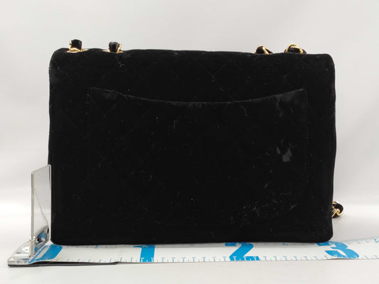 CHANEL Velvet Matelasse Chain Shoulder Bag