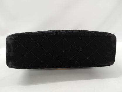 CHANEL Velvet Matelasse Chain Shoulder Bag