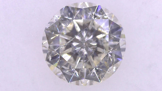 1.646ct J I-1 FAIR/GD/FR FAINT NATURAL 7.35-7.43X4.75mm Loose Diamond