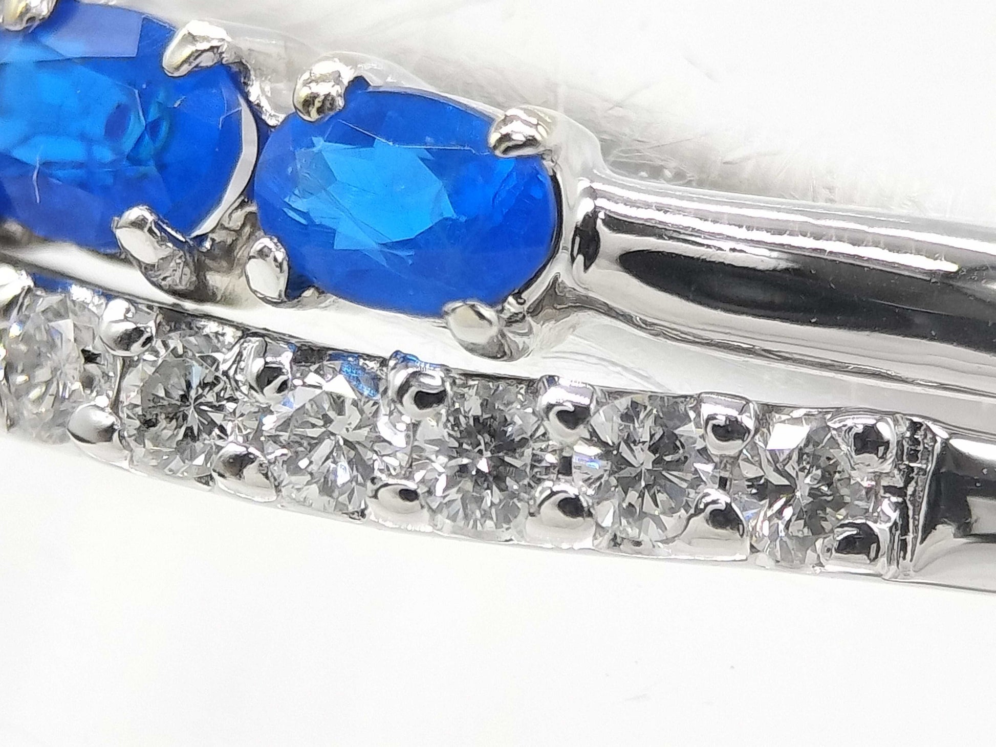 Apatite 0.18ct D0.13ct K18WG 1.8g Ring 