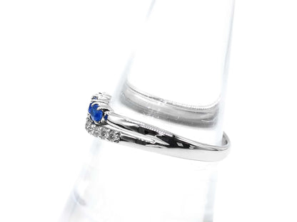 Apatite 0.18ct D0.13ct K18WG 1.8g Ring 
