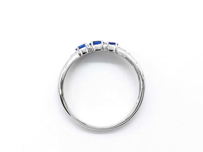 Apatite 0.18ct D0.13ct K18WG 1.8g Ring 
