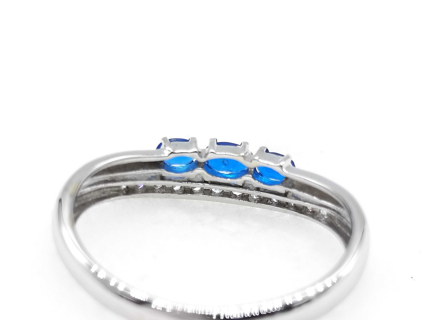 Apatite 0.18ct D0.13ct K18WG 1.8g Ring 