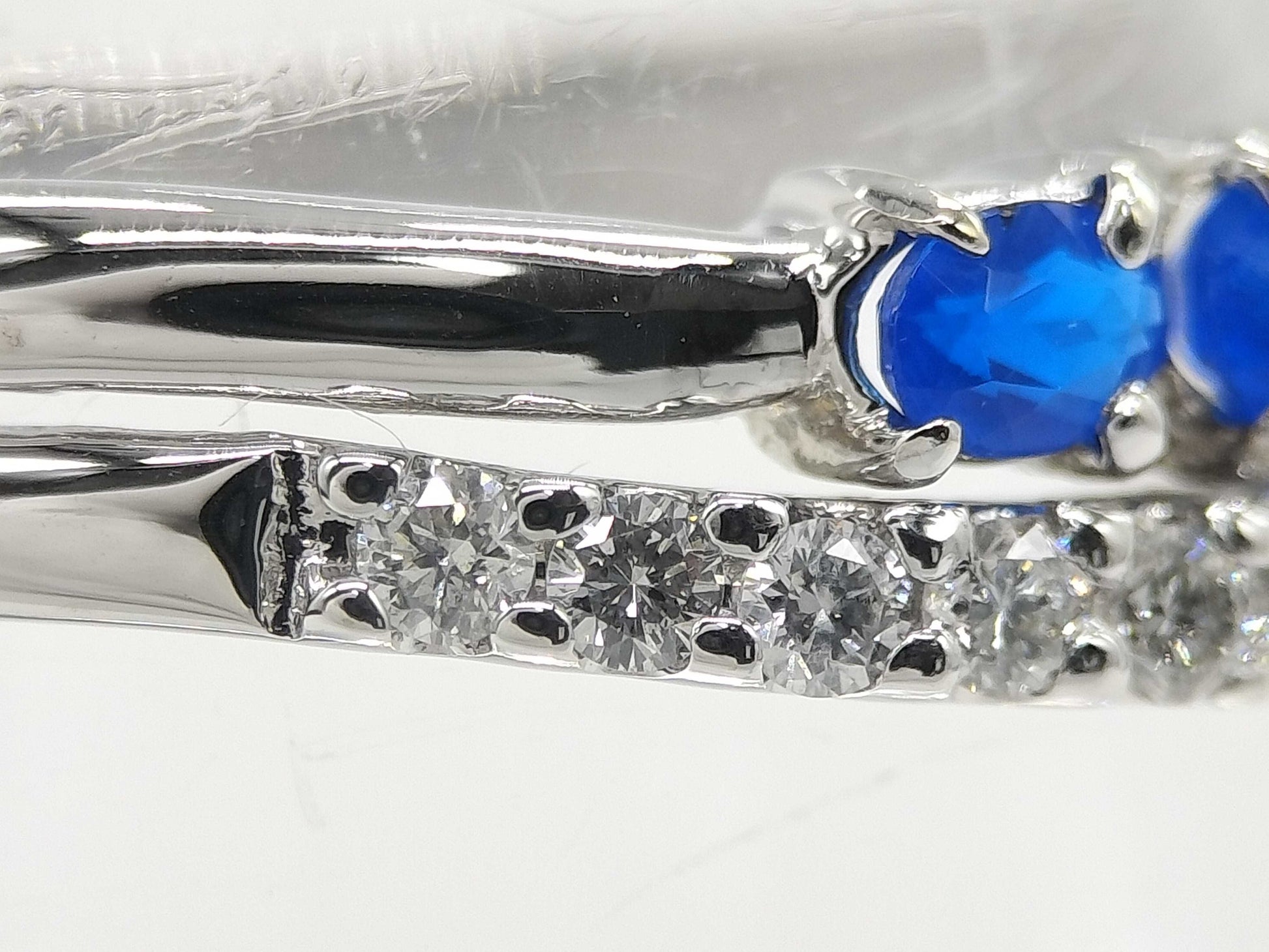Apatite 0.18ct D0.13ct K18WG 1.8g Ring 