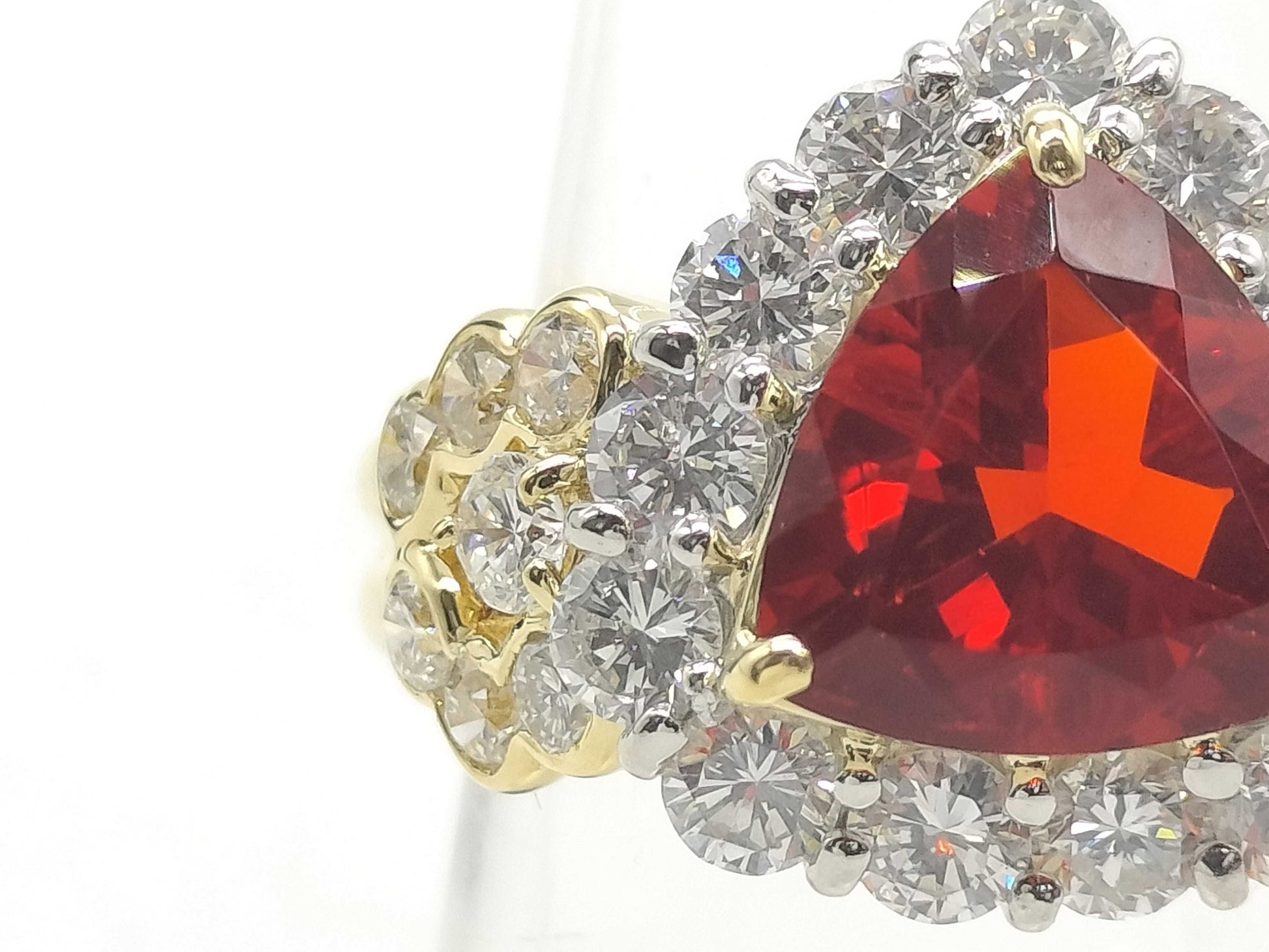 FOP 1.64ct D 1.70ct K18/Pt900 9.0g Ring 