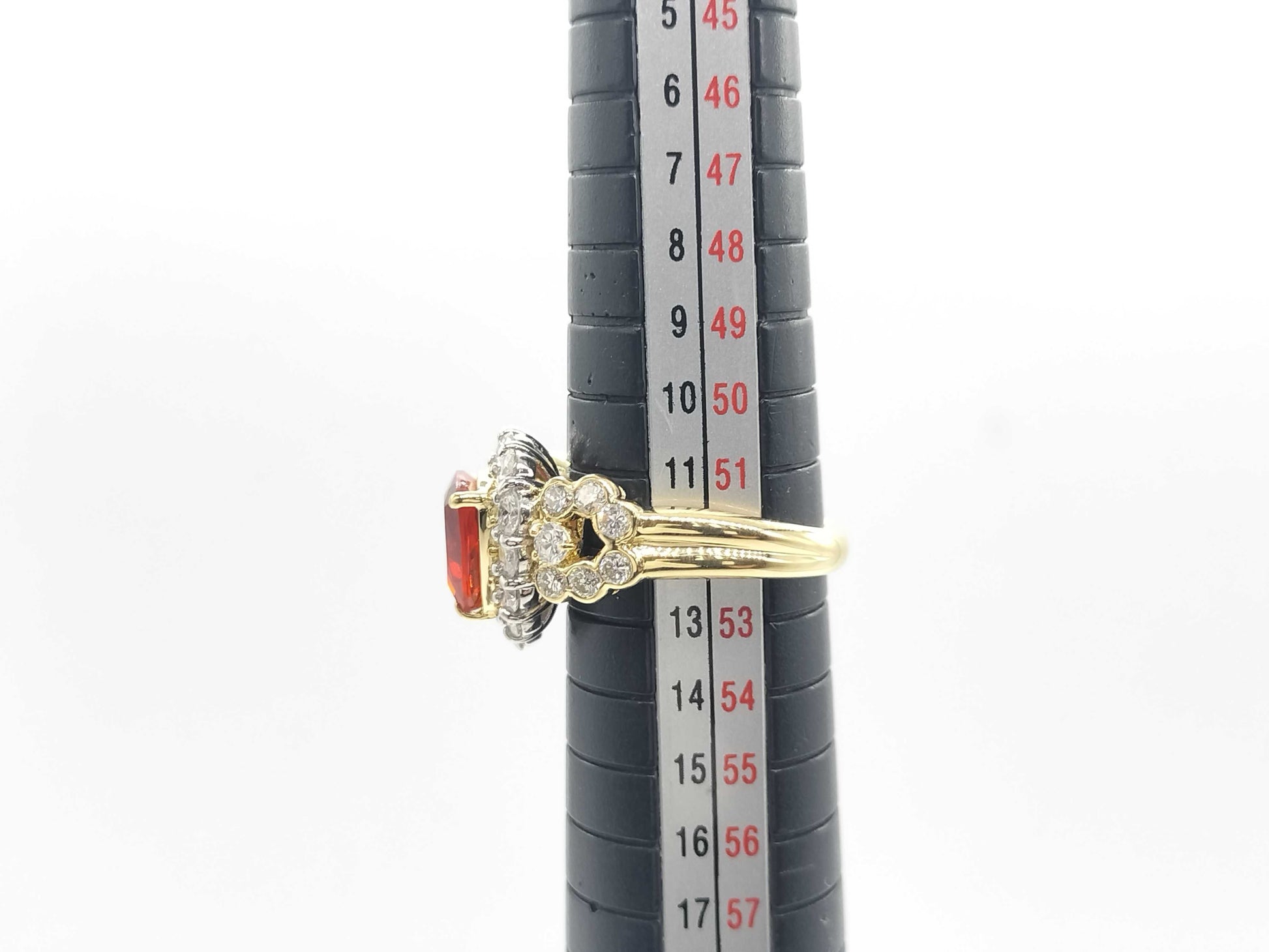FOP 1.64ct D 1.70ct K18/Pt900 9.0g Ring 