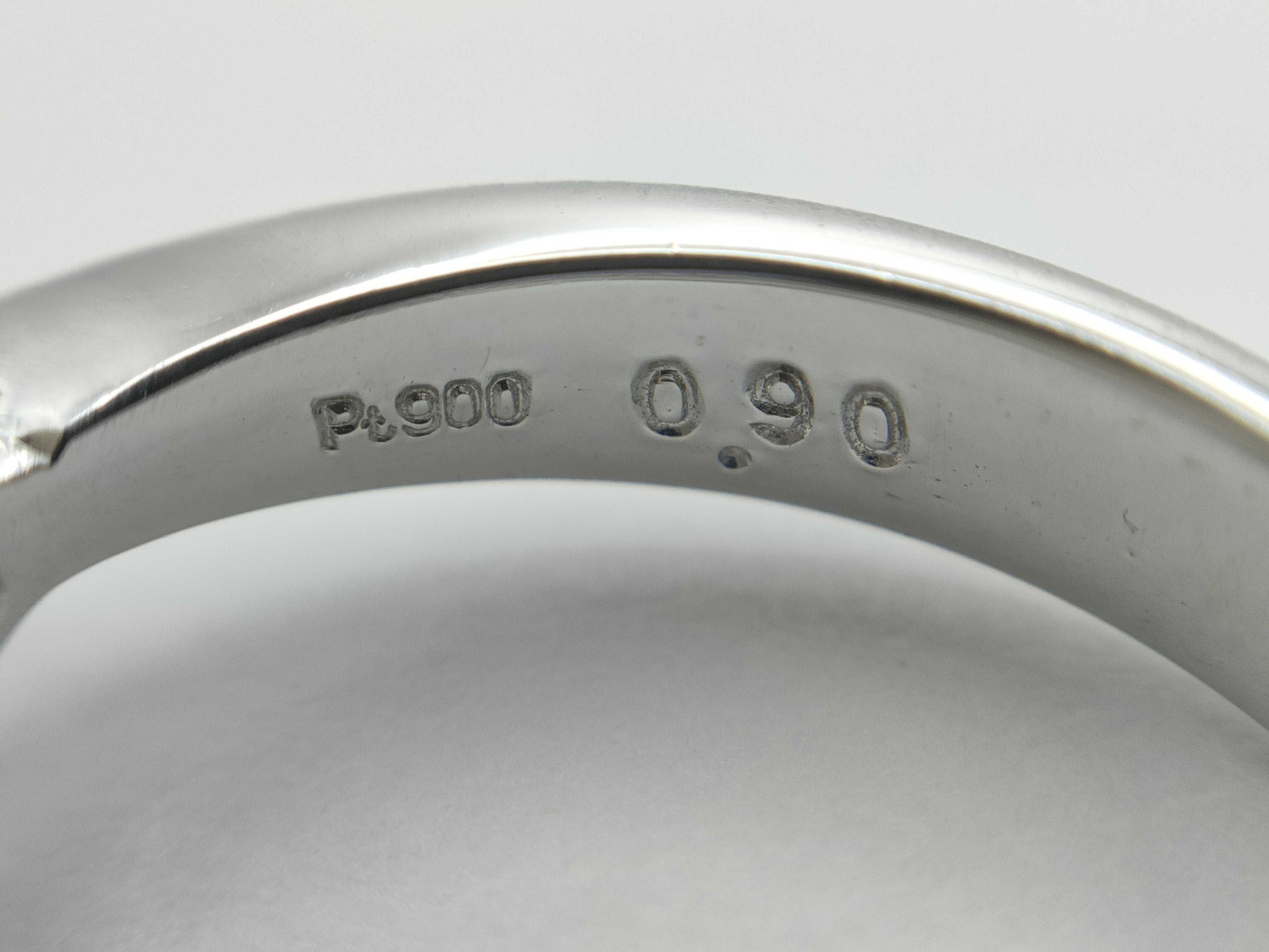 AX 0.90ct D 0.24ct PT900 6.7g Ring 