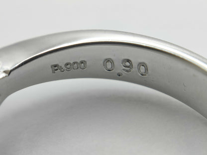 AX 0.90ct D 0.24ct PT900 6.7g Ring 