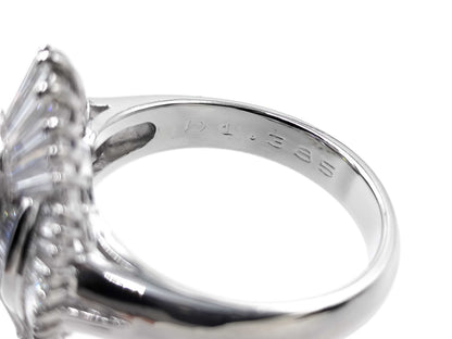TZ2.50ct D1.385ct PT900 10.5g Ring 