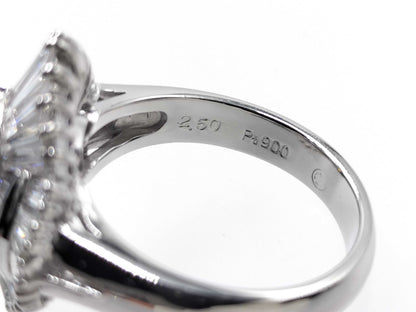 TZ2.50ct D1.385ct PT900 10.5g Ring 
