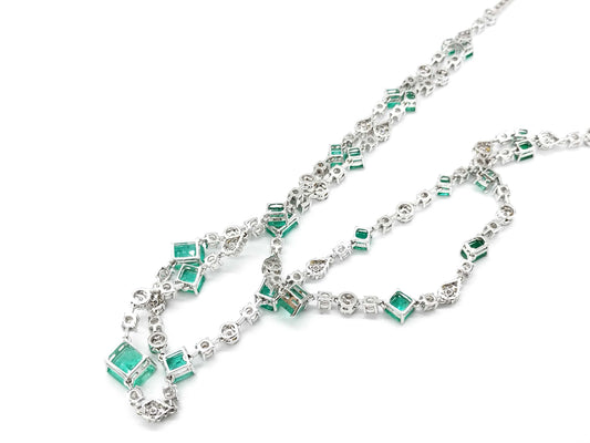 E14.22ct D7.10ct K18 40.8g Necklace 