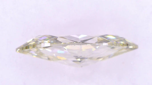 0.878ct UNDER N) VERY LIGHT BROWNISH YELLOW SI-1 ****/GD/GD FAINT NATURAL 10.10-5.10X2.71mm MQ Loose Diamond