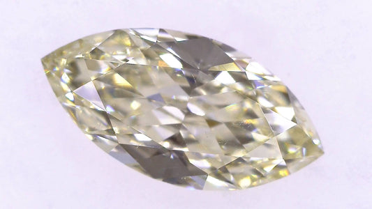 0.878ct UNDER N) VERY LIGHT BROWNISH YELLOW SI-1 ****/GD/GD FAINT NATURAL 10.10-5.10X2.71mm MQ Loose Diamond