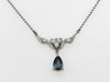 AX 0.35ct D 0.15ct PT900/850 3.9g Necklace 