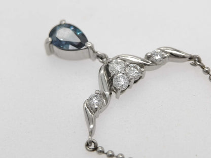 AX 0.35ct D 0.15ct PT900/850 3.9g Necklace 