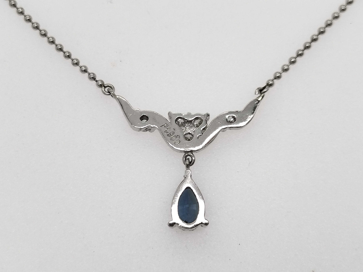 AX 0.35ct D 0.15ct PT900/850 3.9g Necklace 