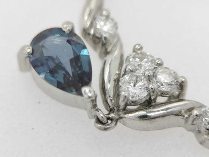 AX 0.35ct D 0.15ct PT900/850 3.9g Necklace 