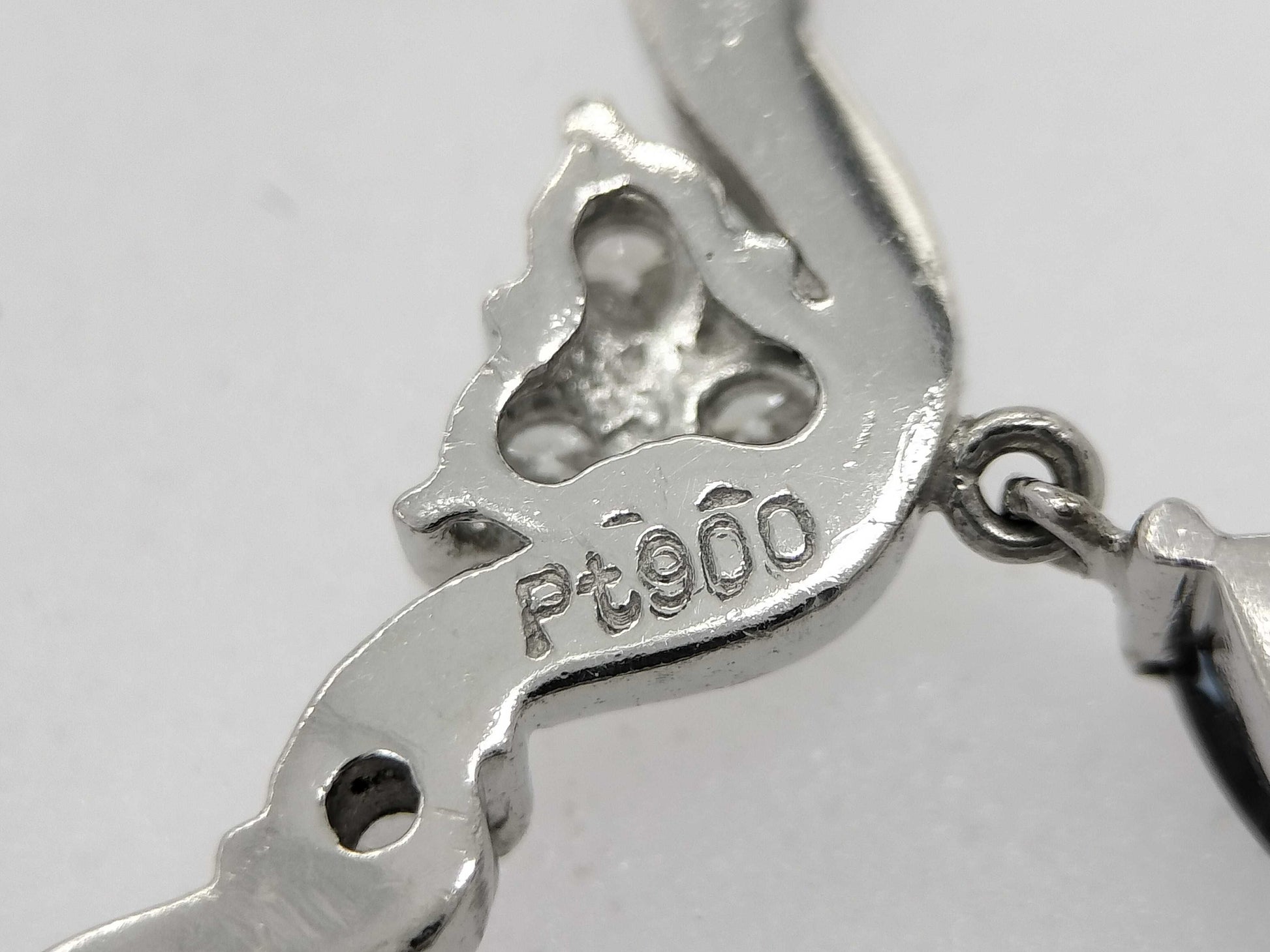 AX 0.35ct D 0.15ct PT900/850 3.9g Necklace 