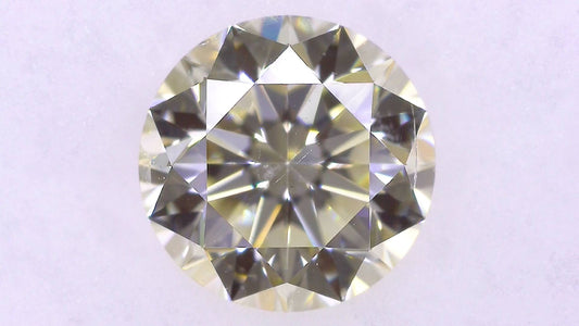 1.007ct UNDER N)VERY LIGHT YELLOW SI-2 GOOD/GD/VG MEDIUM BLUE NATURAL 6.30-6.34X4.03mm Loose Diamond