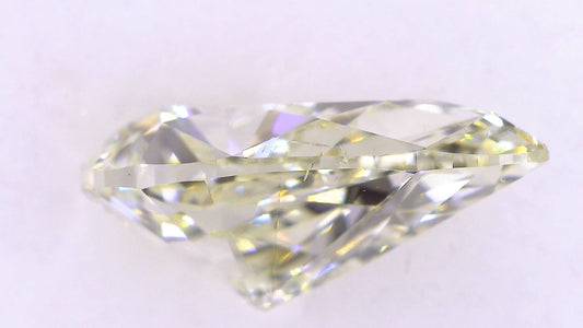 3.113ct UNDER N)VERY LIGHT YELLOW SI-1 ****/GD/GD FAINT NATURAL 12.55-7.70X5.38mm PS Loose Diamond