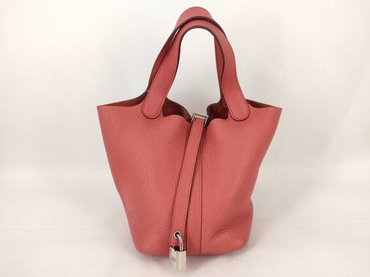 HERMES Picotin □O engraved handbag