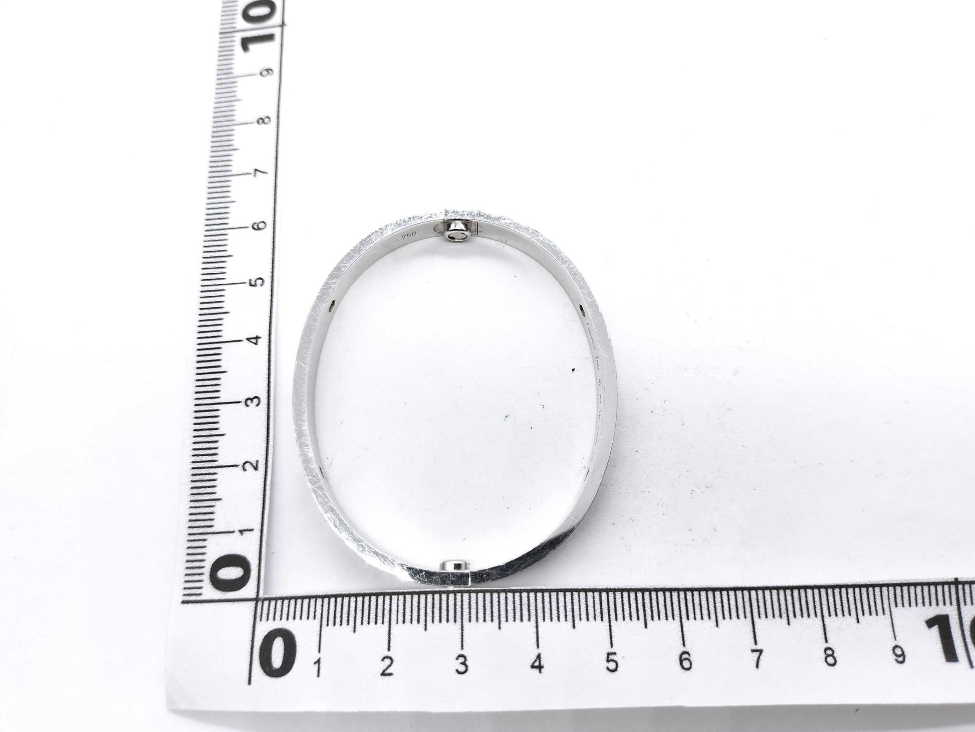 Cartier Love Bracelet #16 4PD White Gold 750 31.0g Bracelet/Bangle 