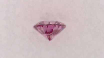 0.060ct Fancy Vivid Purple Pink I-1 ****/GD/FR Faint Natural 2.47-2.52 x 1.51mm RD Loose Diamond