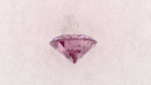 0.059ct Fancy Vivid Purple Pink I-1 ****/GD/FR Faint Natural 2.48-2.53x1.49mm RD Loose Diamond