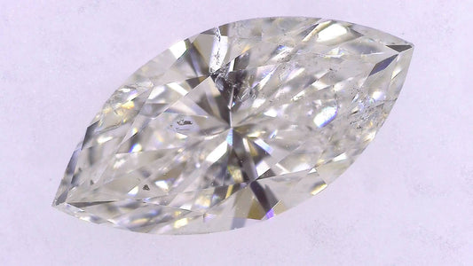 1.057ct J SI-2 ****/GD/GD MEDIUM BLUE NATURAL 10.21-5.12X3.53mm MQ Loose Diamond