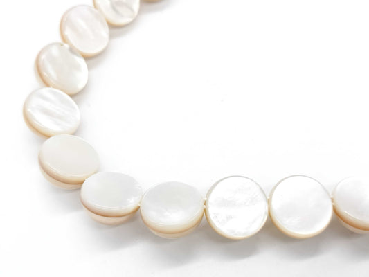 TASAKI Mabe Pearl Necklace, Approx. 13.5mm Diameter, Sterling Silver, 59.4g 