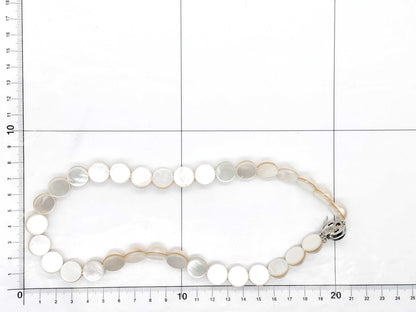 TASAKI Mabe Pearl Necklace, Approx. 13.5mm Diameter, Sterling Silver, 59.4g 
