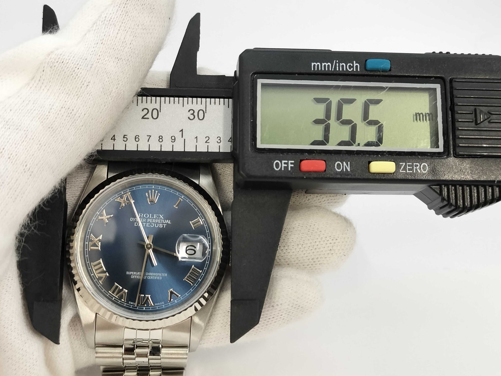 ROLEX 16234 T434155 Blue Roman Men's Watch