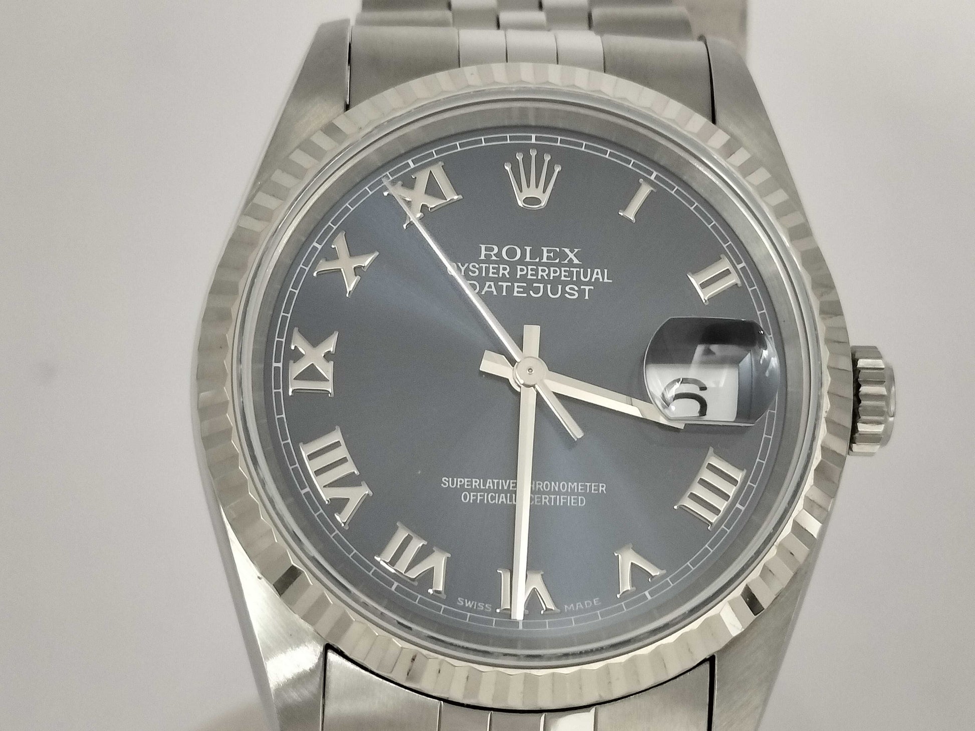 ROLEX 16234 T434155 Blue Roman Men's Watch