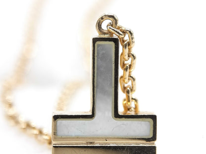 Tiffany & Co. T TWO Shell Diamond Necklace in PG and Au750, 22.5g 