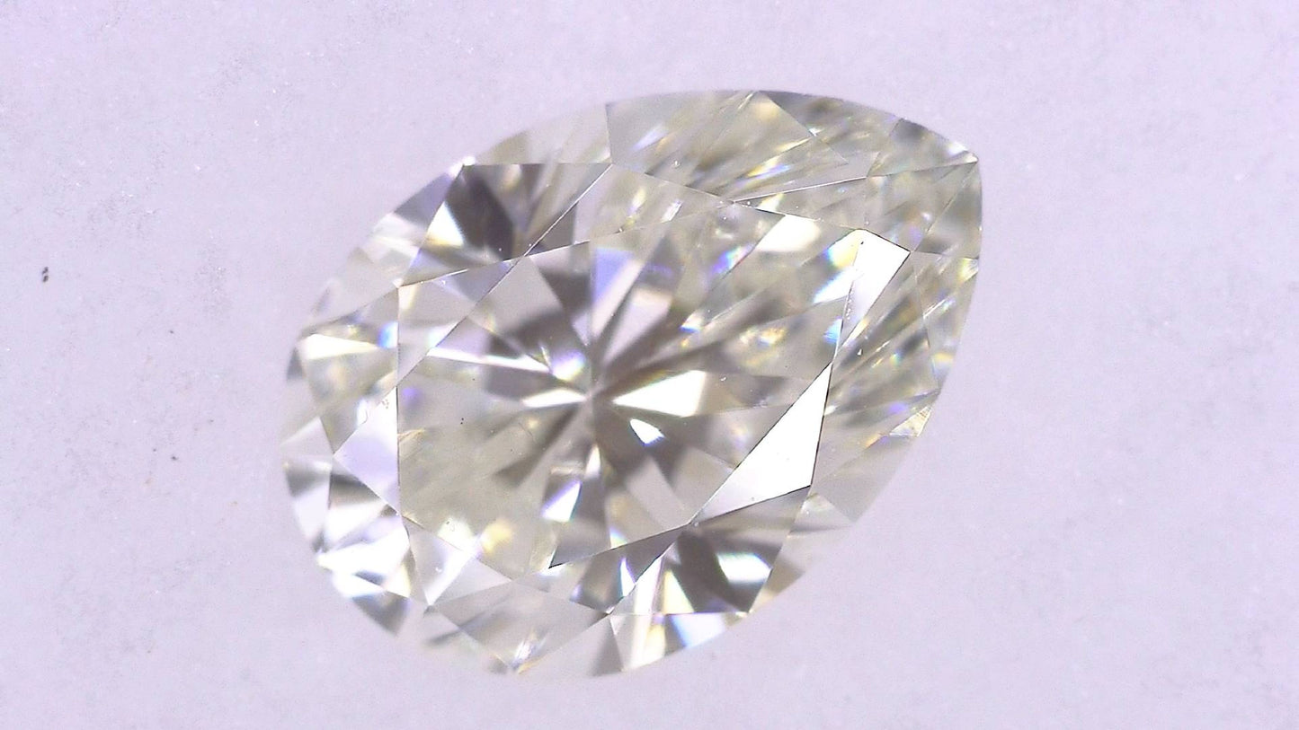 0.504ct J VS-2 ****/GD/GD NONE NATURAL 6.37-4.42X2.88mm PS Loose Diamond