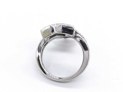 CHANEL Comet #46 Diamond Ring, White Gold, OR750, 6.8g 