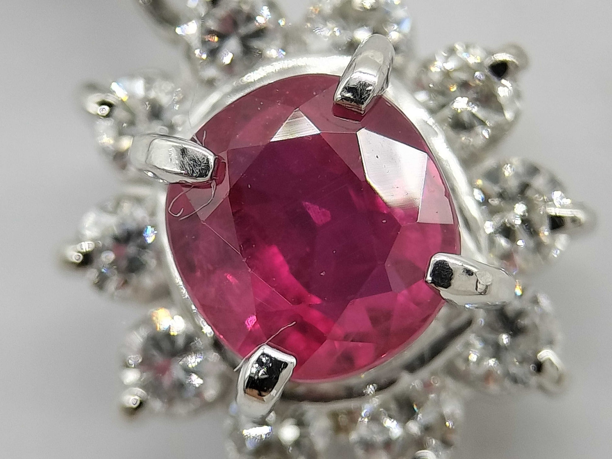R0.73ct D0.27ct/0.17ct Pt900/Pt850 6.5g Necklace 