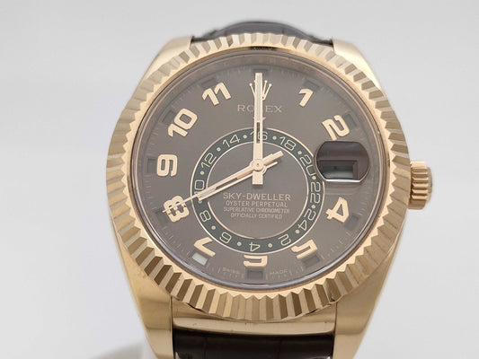 ROLEX Sky-Dweller 326135 123F2001 Chocolate Dial Men's Watch