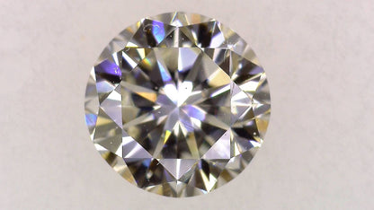 1.009ct I SI-1 ****/GD/GD NONE NATURAL 5.93-6.04X4.09mm RD Loose Diamond