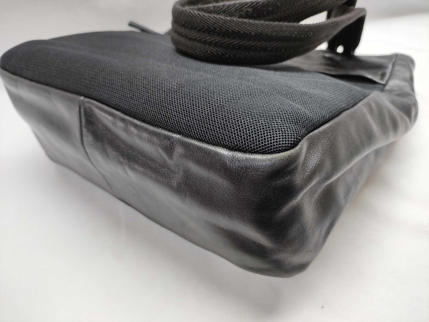 PRADA Canvas x Leather Handbag