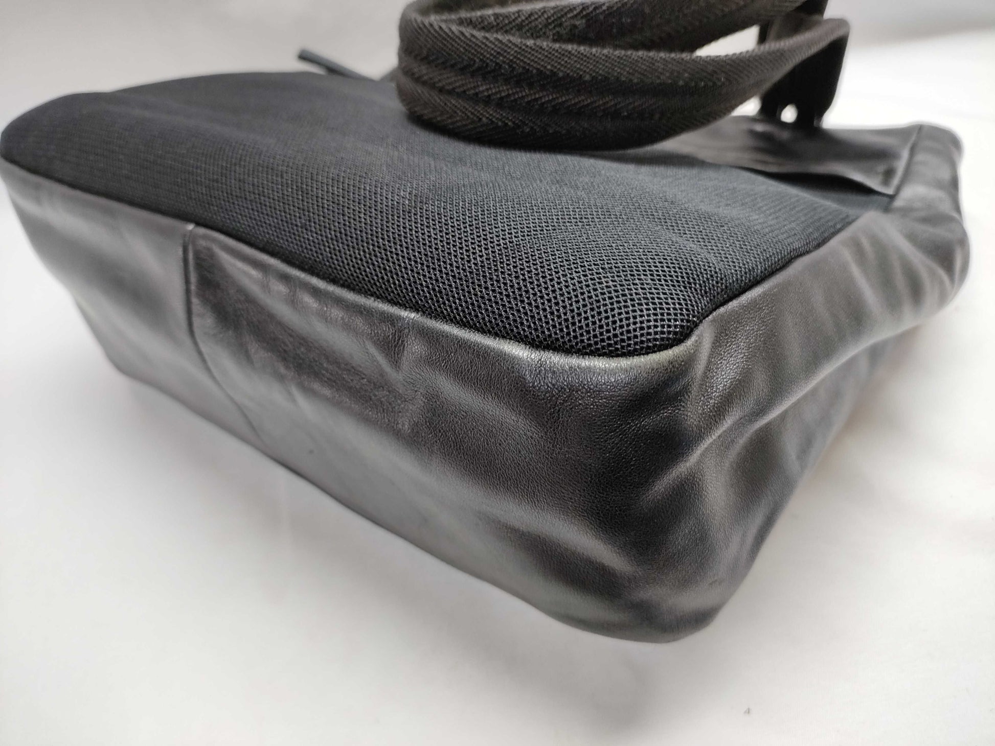 PRADA Canvas x Leather Handbag