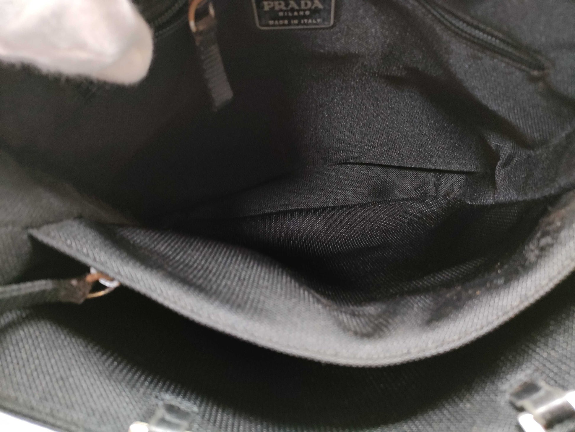 PRADA Canvas x Leather Handbag