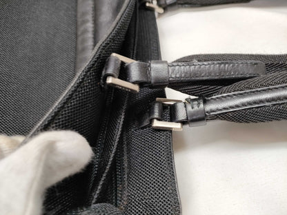 PRADA Canvas x Leather Handbag