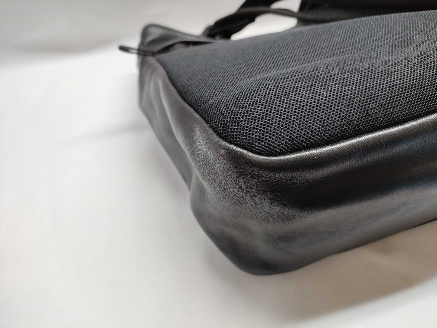 PRADA Canvas x Leather Handbag