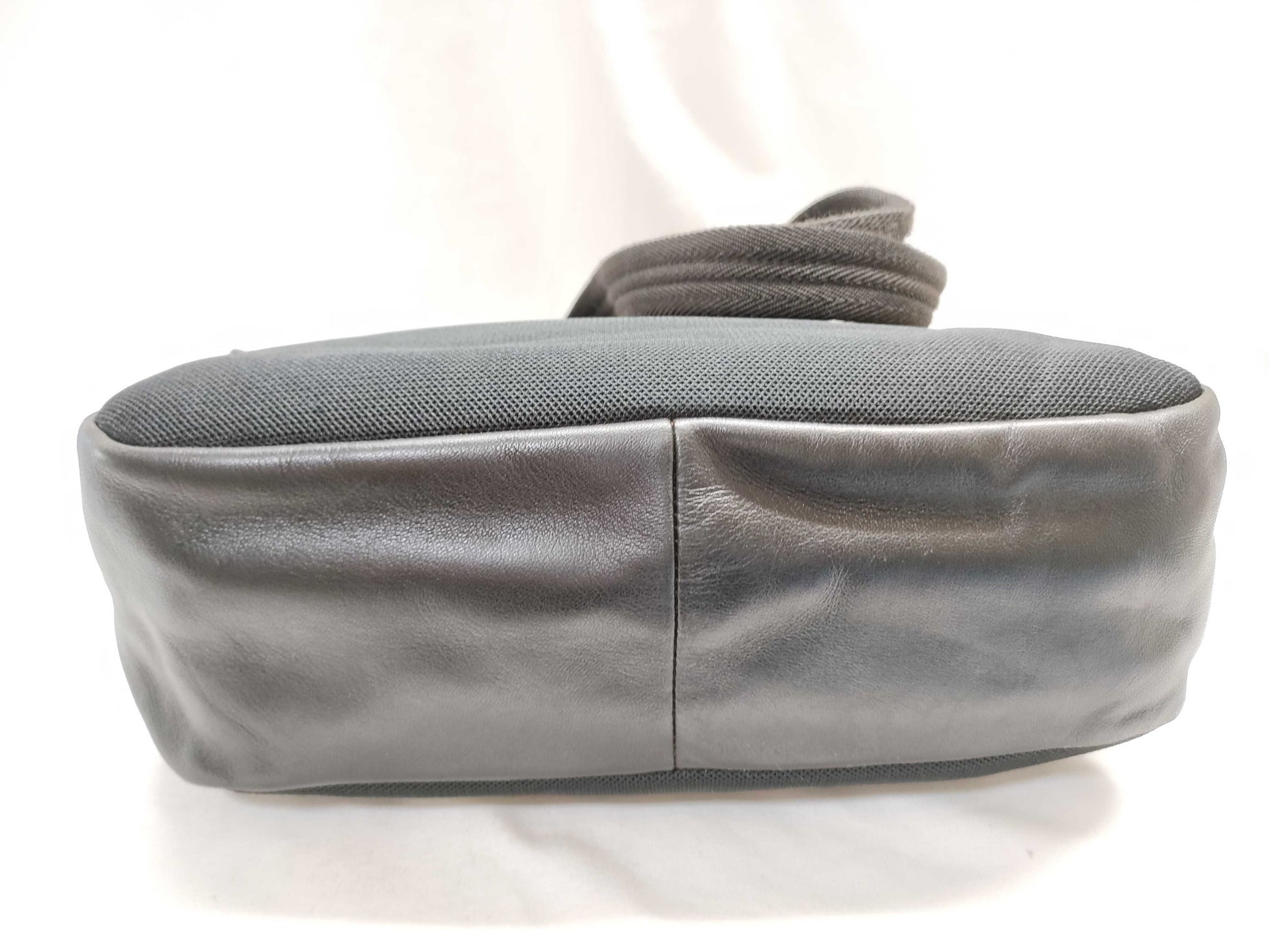 PRADA Canvas x Leather Handbag