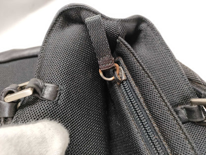 PRADA Canvas x Leather Handbag
