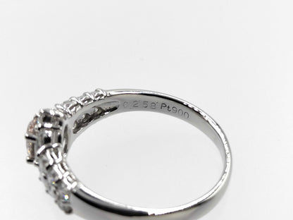 D0.258ct FD0.60ct PT900 4.5g Ring 