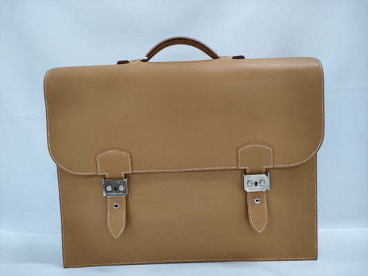 HERMES Sac a Depeche Double Belt Business Bag